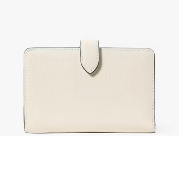 Kate Spade Madison Puffy Heart Medium Bifold Wallet Meringue Red - Picture 13 of 13